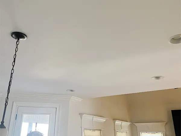 ceilling painting project painted white