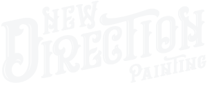 New Direction Painting logo - white transparent bg